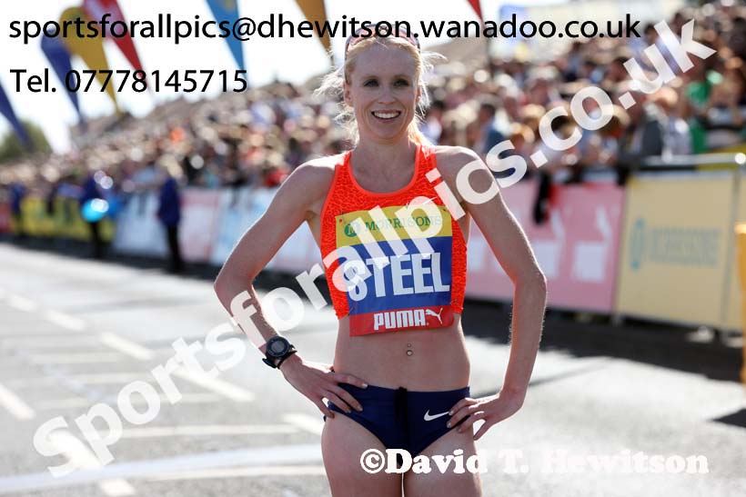 Gemma Steel 2nd in the womens Morrisons Great North Run. Photo: David T. Hewitson/Sports for All Pics
